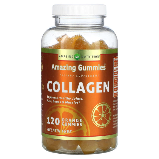 Collagen Gummies for Healthy Joints, Hair, Bones &amp; Muscles - Orange Flavor - Image 1
