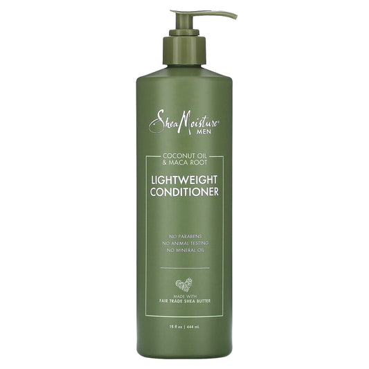 SheaMoisture, Men, Lightweight Conditioner, Coconut Oil & Maca Root, 15 fl oz (444 ml) - Image 1