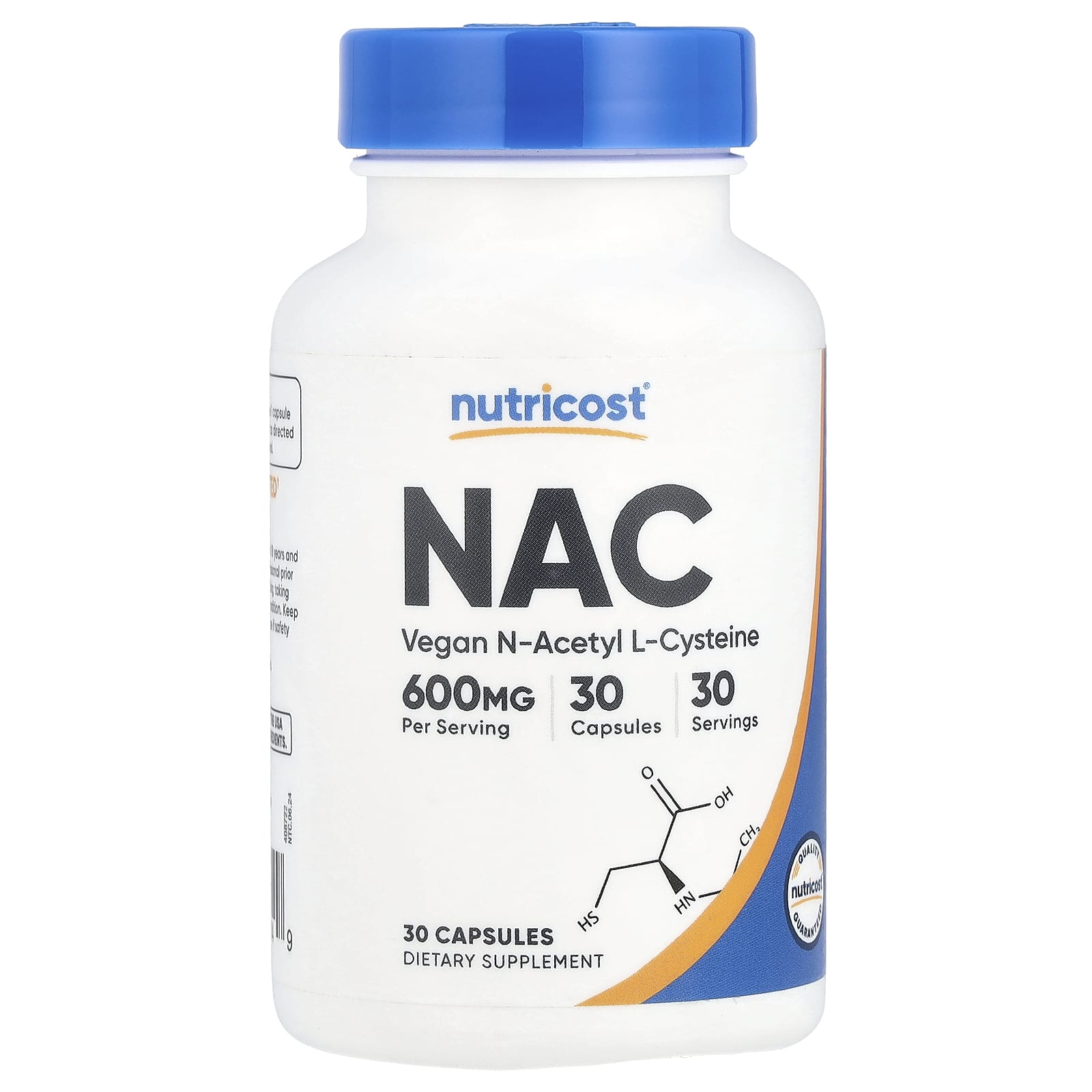 Nutricost, NAC, 600 mg, 30 Capsules - Image 1