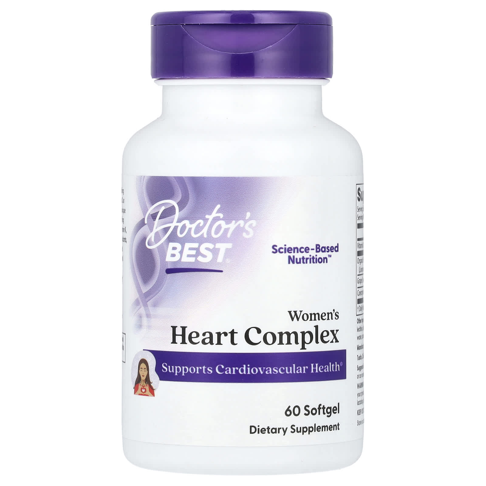 Women's Heart Health Supplement by Doctor's Best - 60 Softgels - Image 1