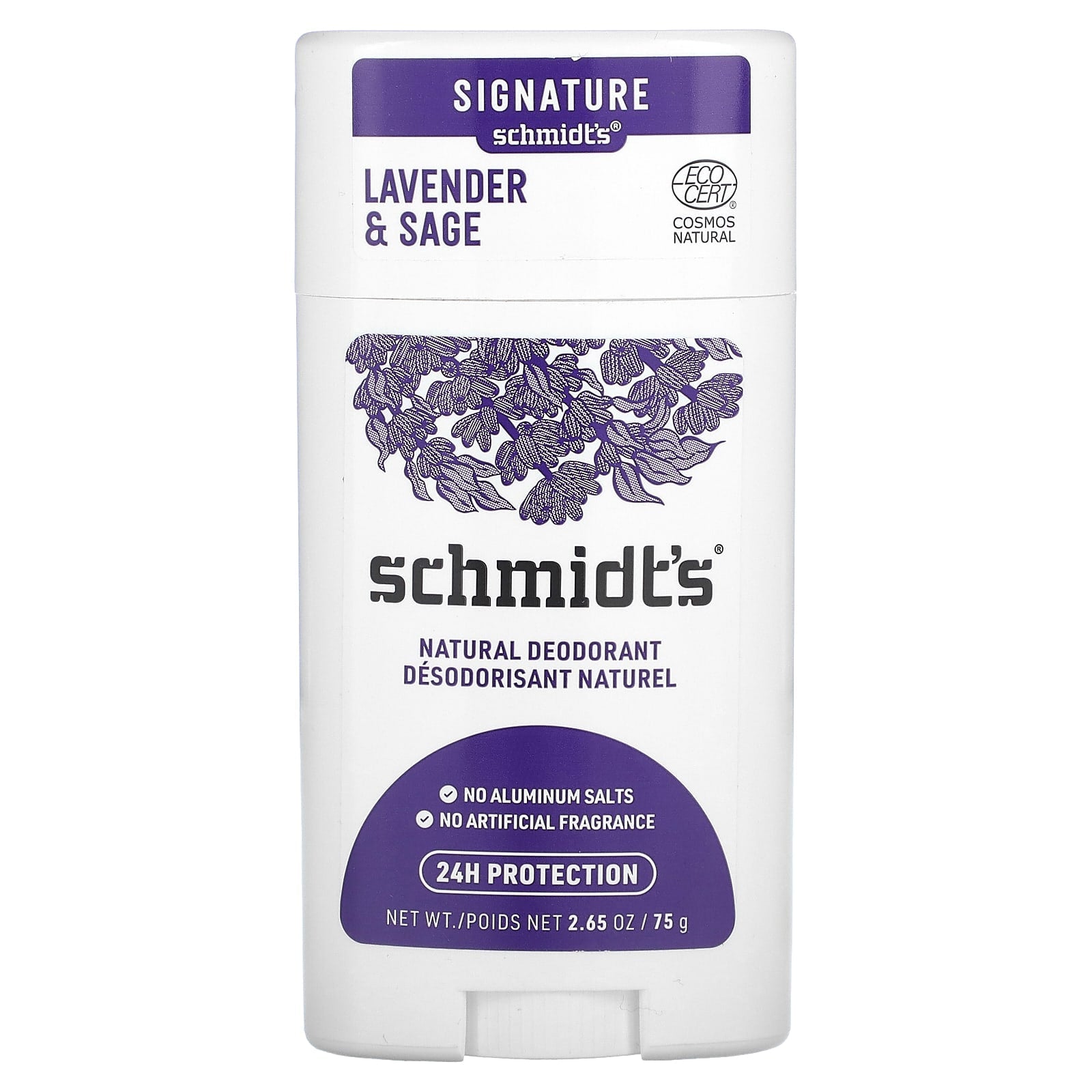 Schmidt's, Natural Deodorant, Lavender & Sage, 2.65 oz (75 g) - Image 1
