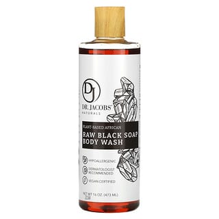 Naturals African Black Soap Body Wash, Plant-Based & Vegan Certified