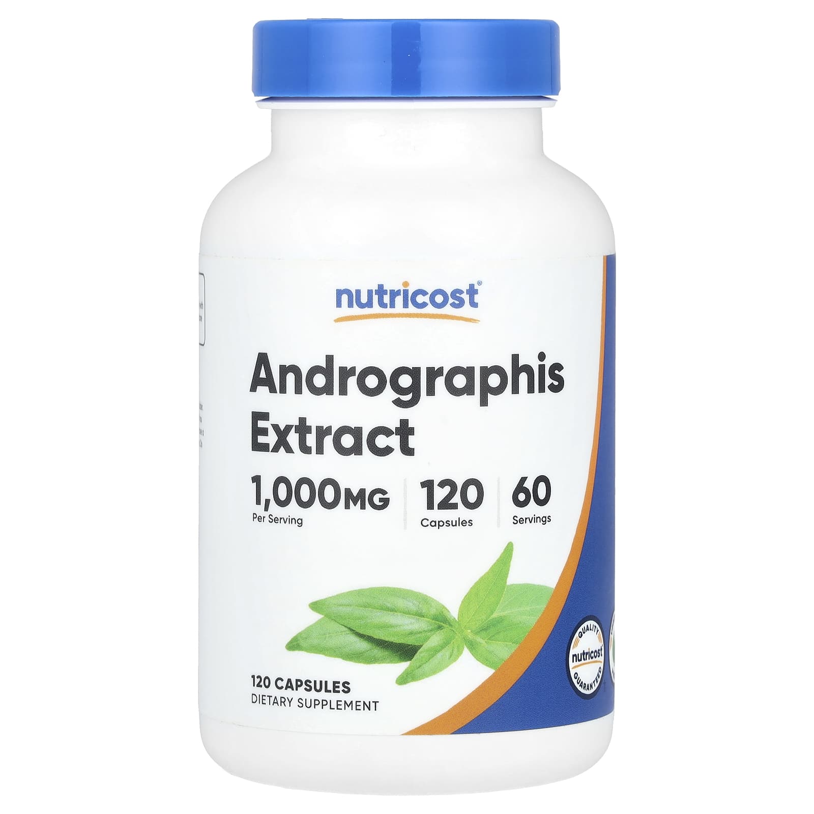 Nutricost, Andrographis Extract, 1,000 mg, 120 Capsules (500 mg per Capsule) - Image 1