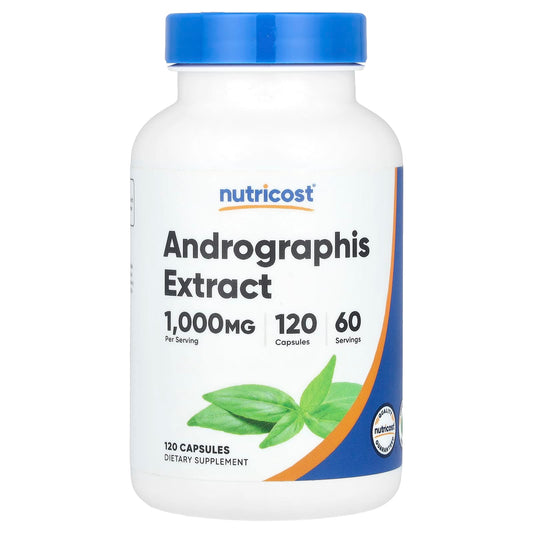 Nutricost, Andrographis Extract, 1,000 mg, 120 Capsules (500 mg per Capsule) - Image 1