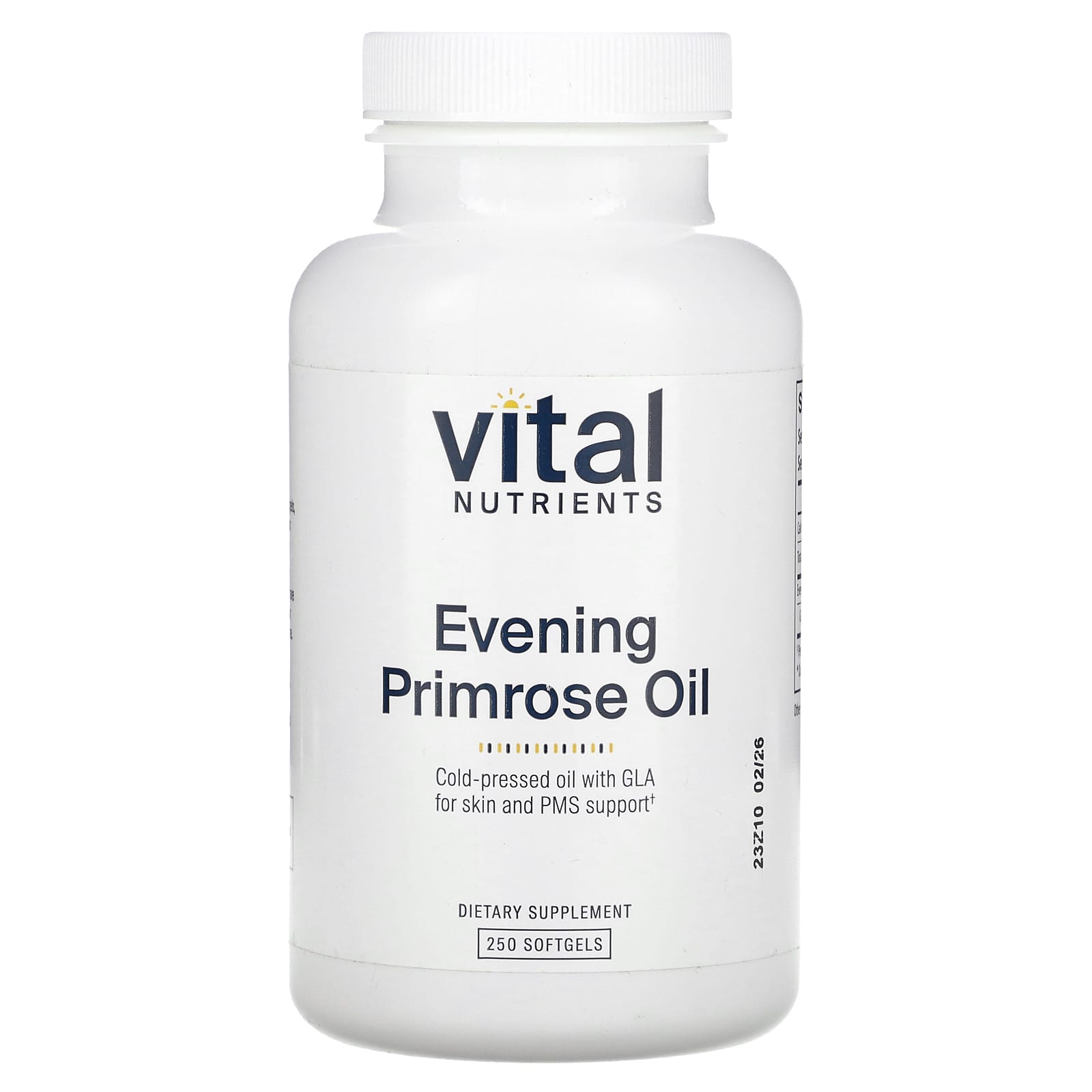 Vital Nutrients, Evening Primrose Oil, 250 Softgels - Image 1