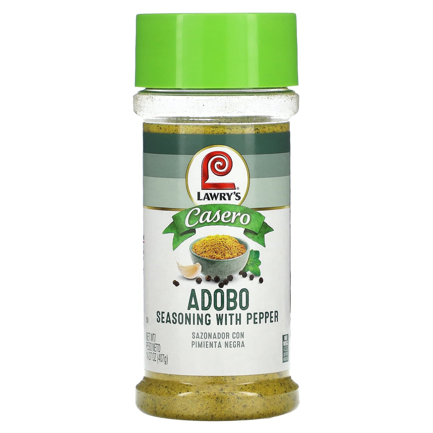 Lawry's, Casero, Adobo Seasoning With Pepper, 14.37 oz (407 g) - Image 1