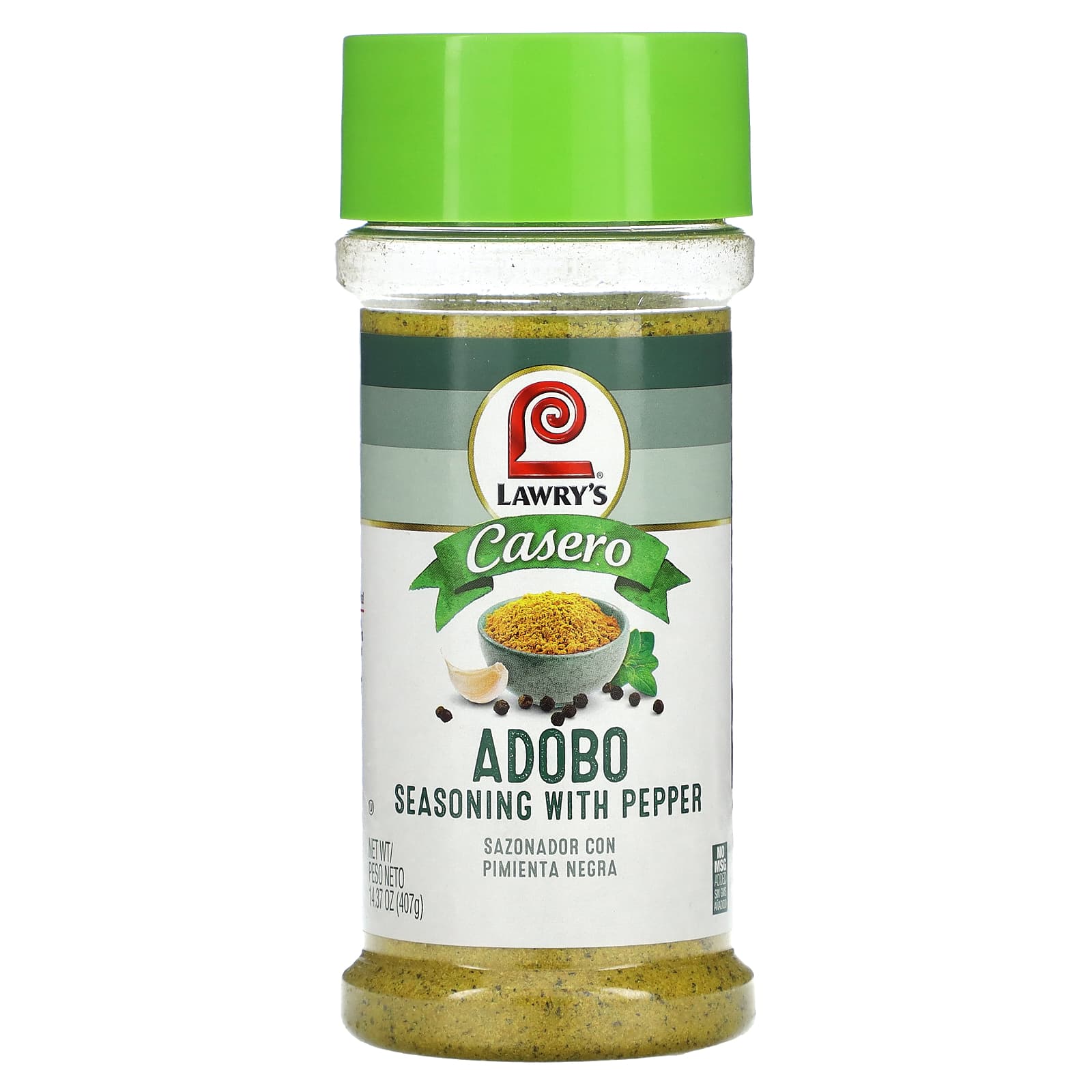 Lawry's, Casero, Adobo Seasoning With Pepper, 14.37 oz (407 g) - Image 1