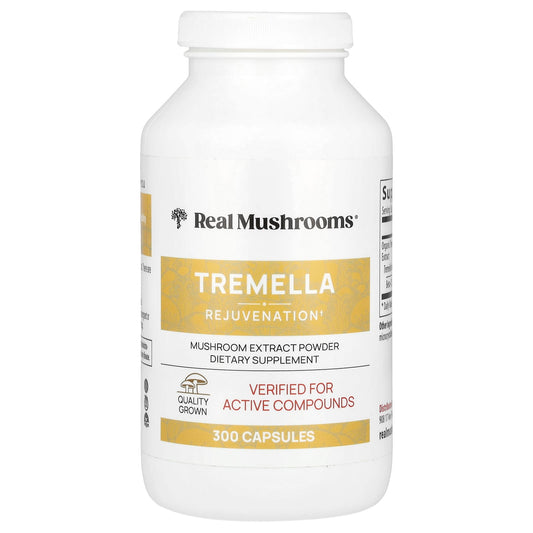 Real Mushrooms, Tremella, Mushroom Extract Powder, 300 Capsules - Image 1
