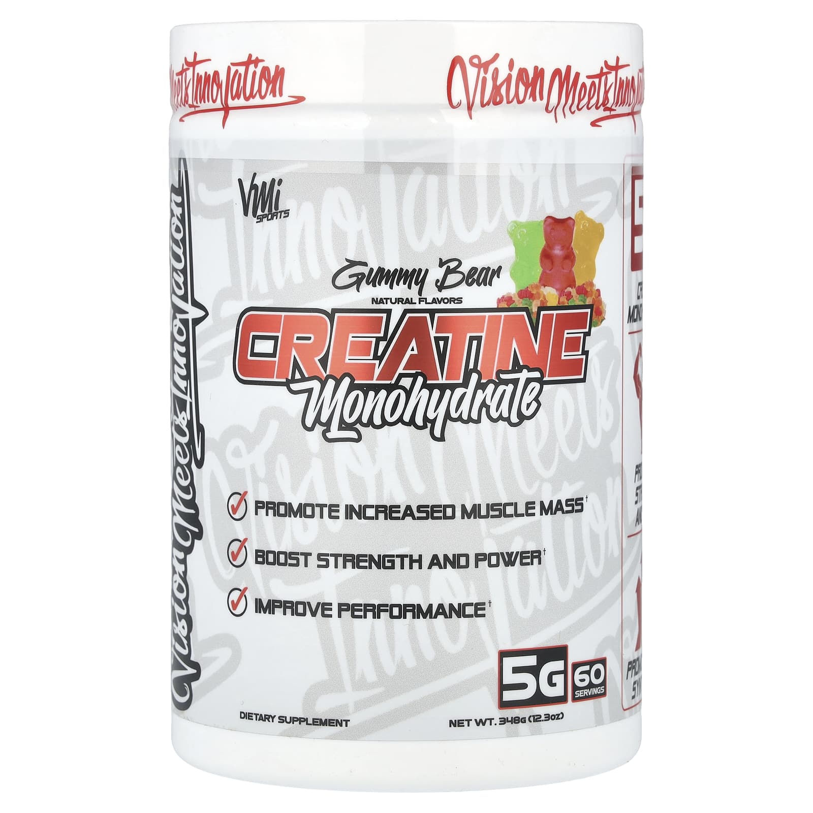 VMI Sports, Creatine Monohydrate, Gummy Bear, 12.3 oz (348 g) - Image 1
