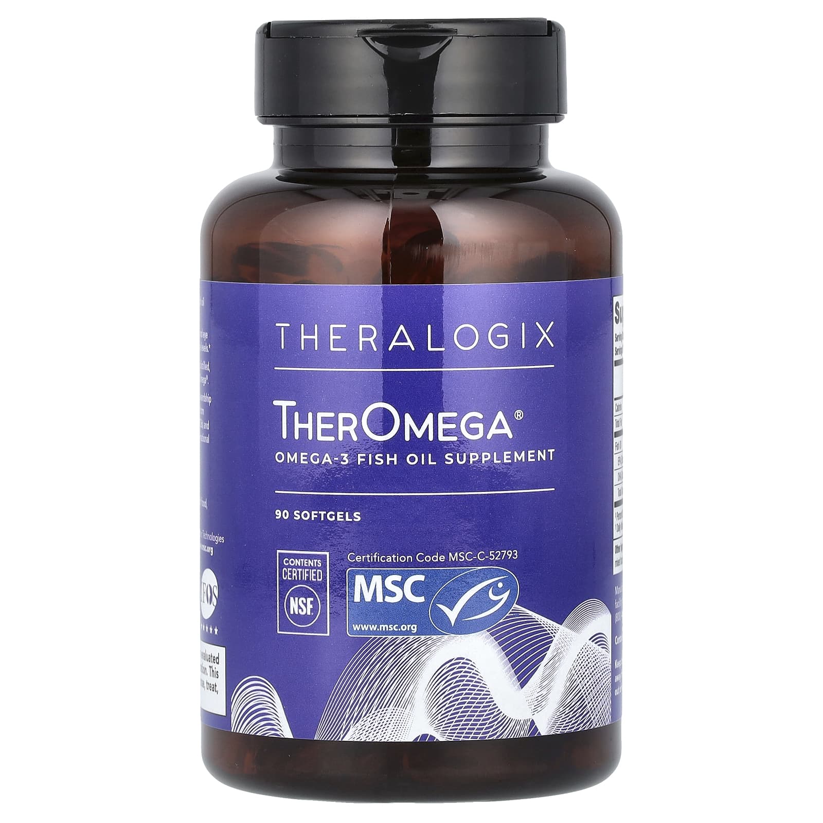 Theralogix, TherOmega, 90 Softgels - Image 1