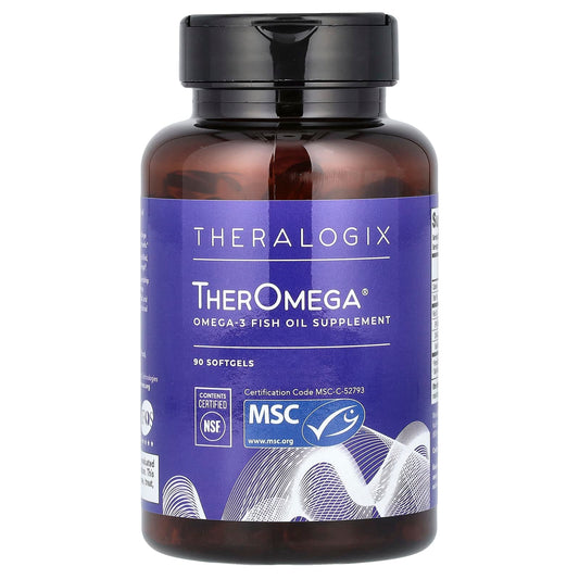 Theralogix, TherOmega, 90 Softgels - Image 1