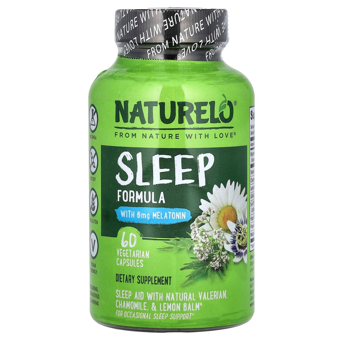 NATURELO, Sleep Formula, 60 Vegetarian Capsules - Image 1