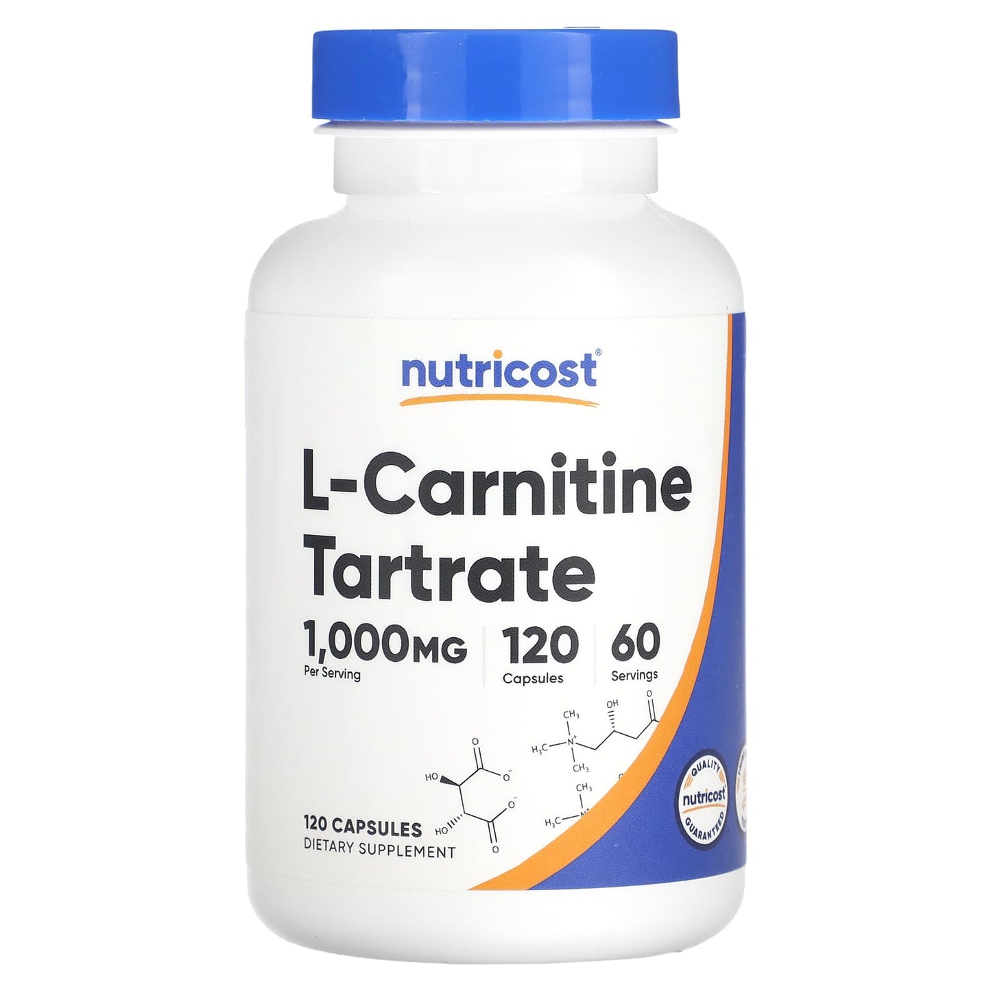 Nutricost, L-Carnitine Tartrate, 120 Capsules (500 mg per Capsule) - Image 1
