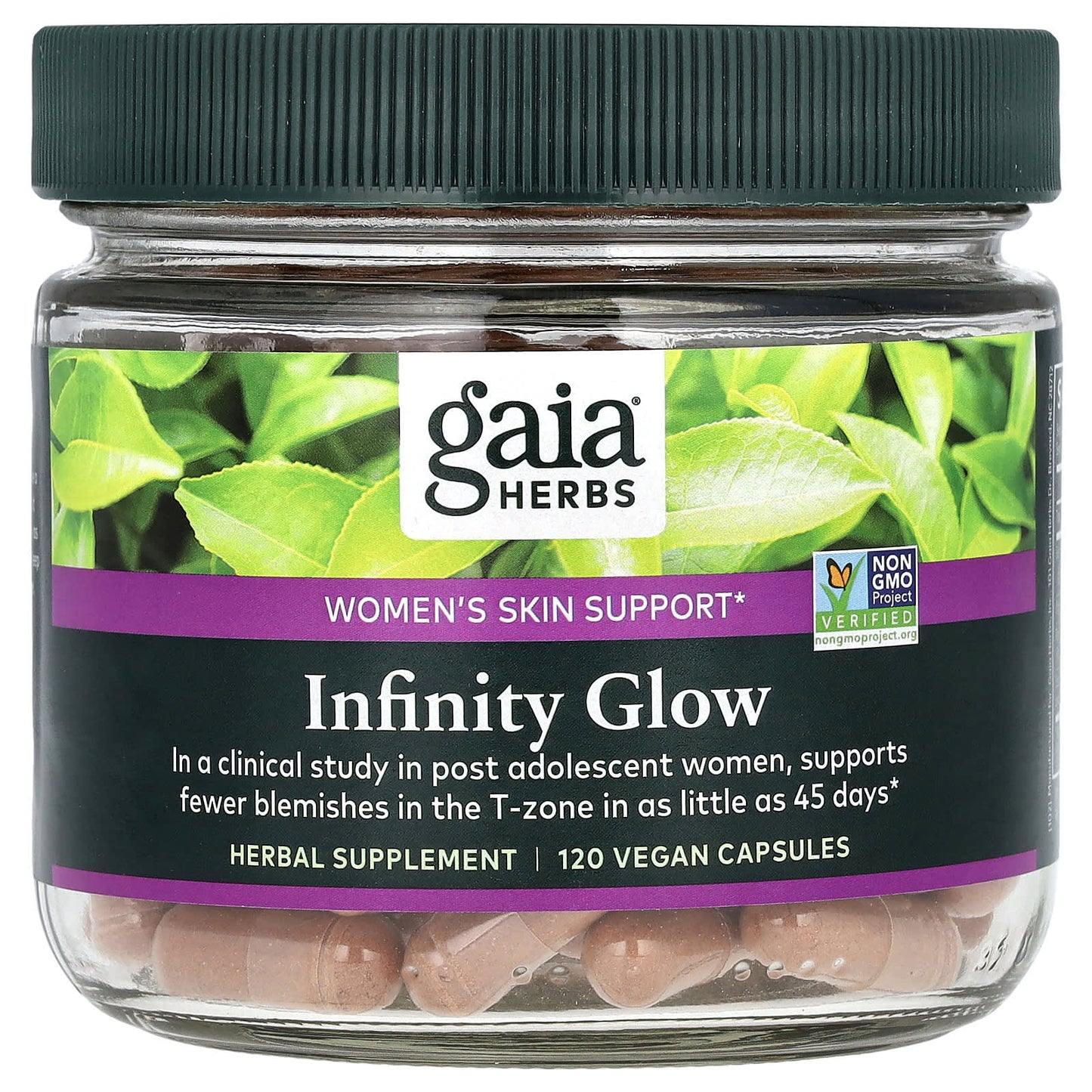 Gaia Herbs Women's Skin Support Supplement, 120 Vegan Capsules, Non-GMO - Image 1
