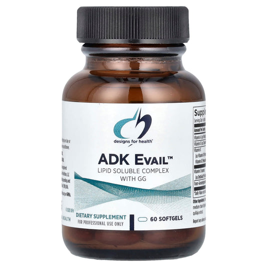 Vitamin D, A, K & E Complex for Bone, Heart & Immune Health - 60 Softgels - Image 1