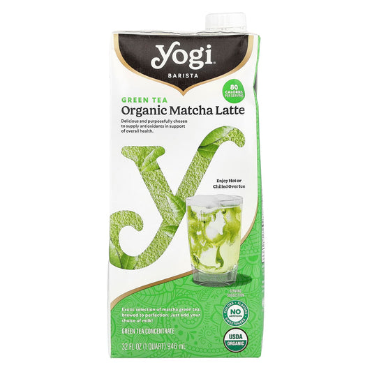 Yogi Tea, Barista, Organic Matcha Latte, Green Tea Concentrate, 32 fl oz (946 ml) - Image 1