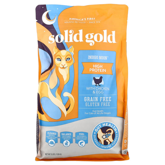 Solid Gold, Indigo Moon™, For Cats, All Stages, With Chicken & Egg, 8 lbs (1.36 kg) - Image 1
