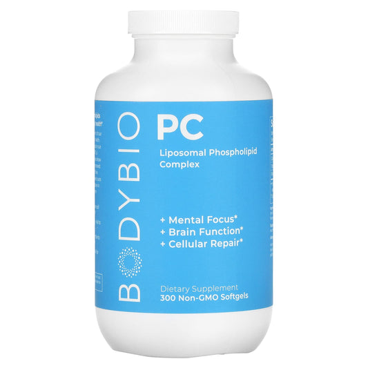 Liposomal Phospholipid Complex for Brain Function and Cellular Health - 300 Softgels - Image 1