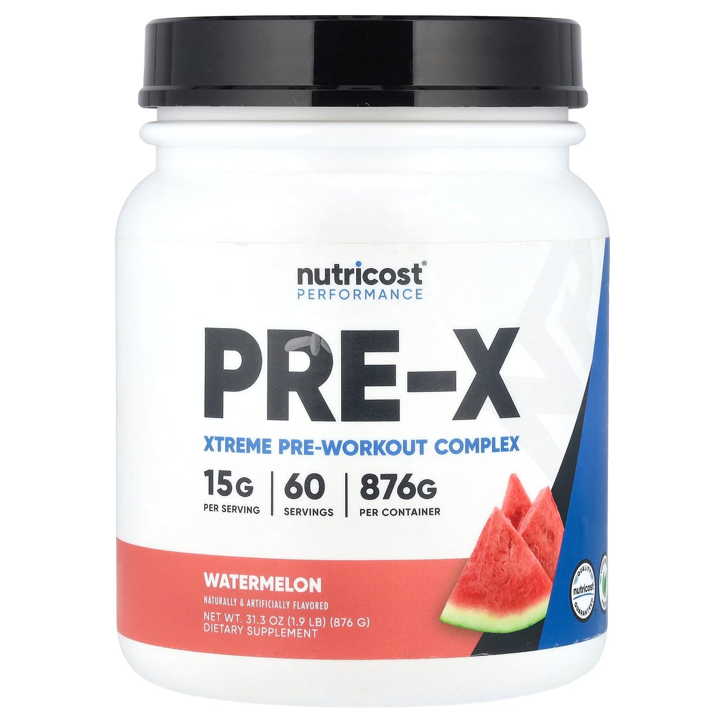 Nutricost, Performance, PRE-X, Xtreme Pre-Workout Complex, Watermelon, 1.9 lb (876 g) - Image 1
