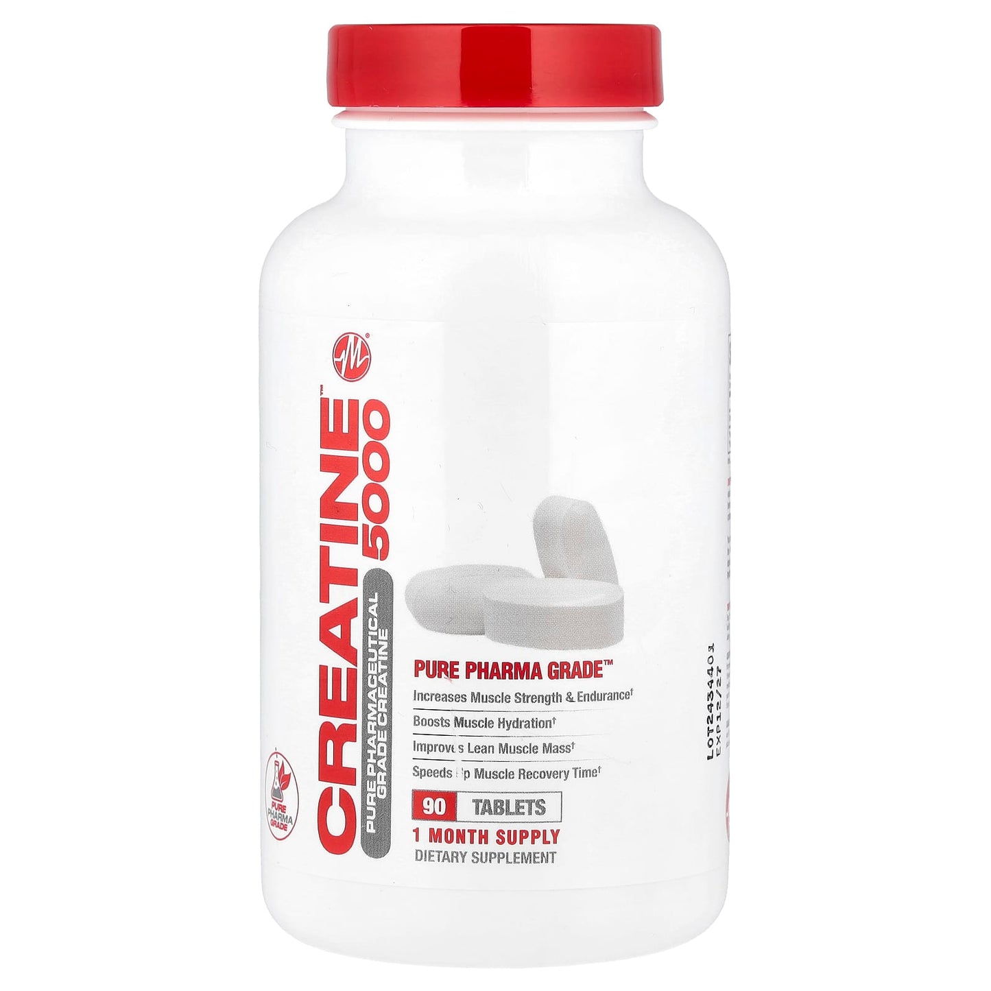 Metabolic Nutrition, Creatine 5000™, 90 Tablets (1,666 mg per Tablet) - Image 1