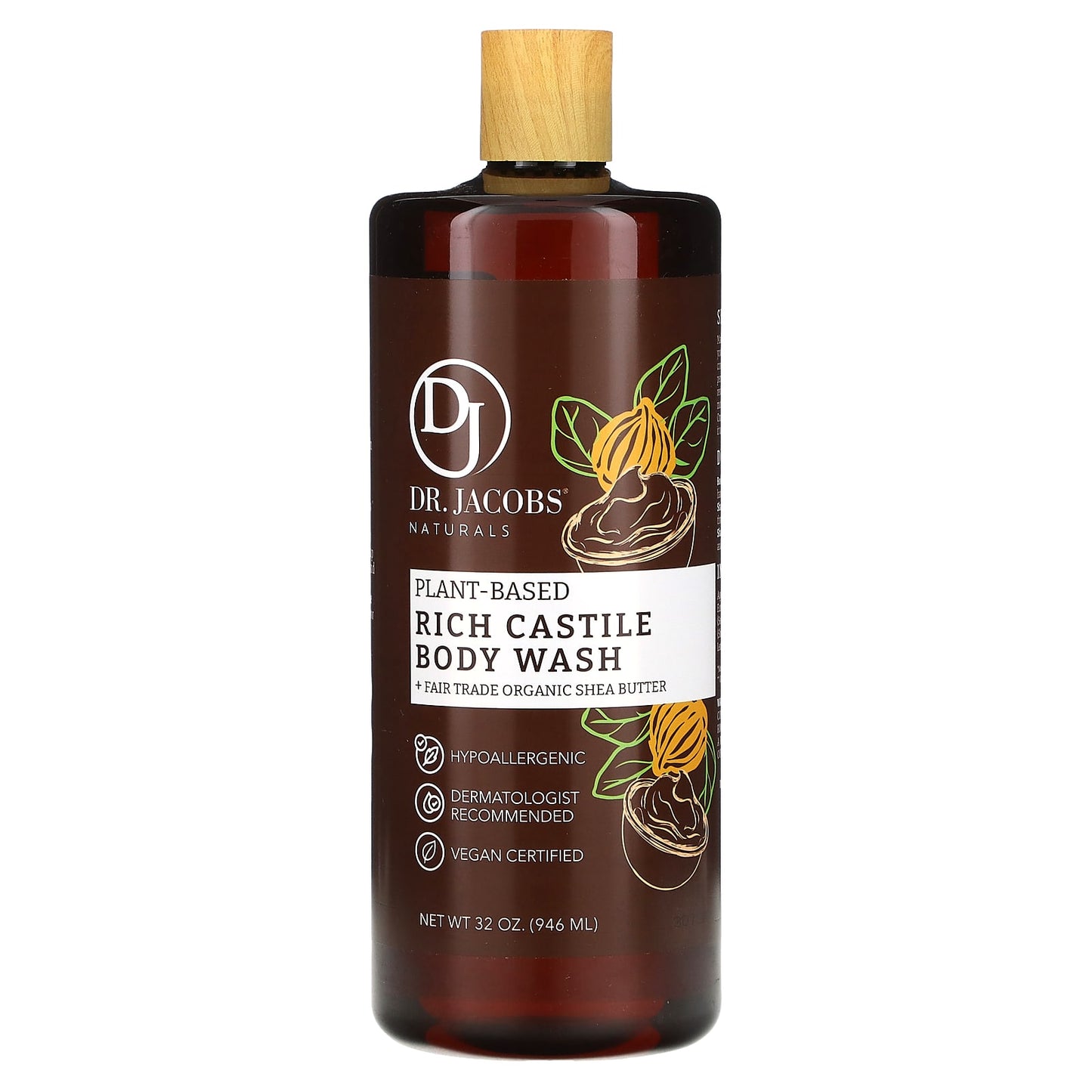 Nourishing Plant-Based Castile Body Wash with Organic Shea Butter - Image 1