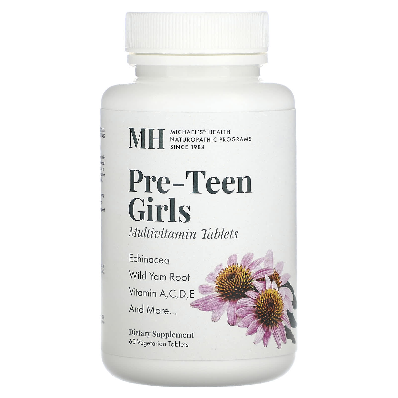 Michael's Health, Pre-Teen Girls Multivitamin, 60 Vegetarian Tablets - Image 1