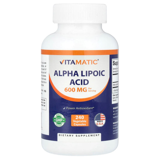 Vitamatic, Alpha Lipoic Acid, 240 Vegetable Capsules (300 mg per Capsule) - Image 1
