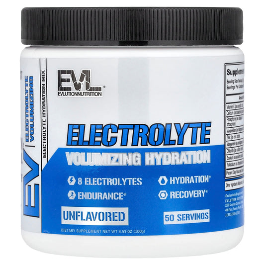 EVLution Nutrition Electrolyte Hydration Supplement, Gluten Free, Vegan (100g) - Image 1