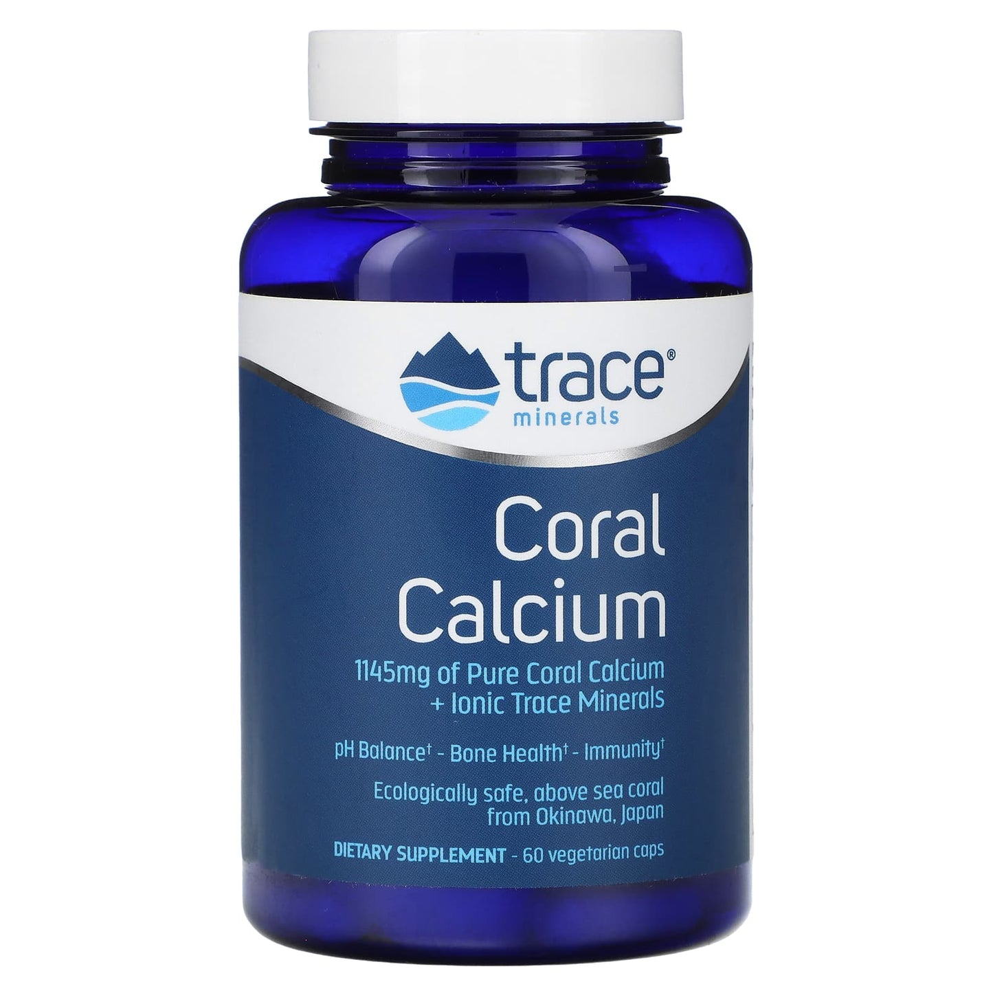 Coral Calcium + Iconic Trace Minerals, 60 Vegetarian Caps - Image 1