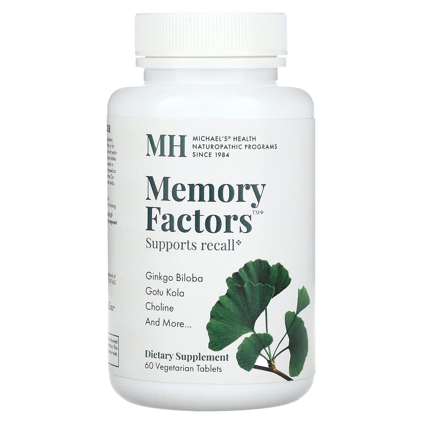 Michael's Health, Memory Factors, 60 Vegetarian Tablets - Image 1