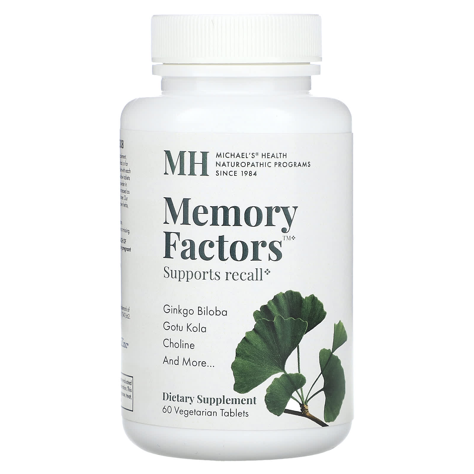 Michael's Health, Memory Factors, 60 Vegetarian Tablets - Image 1
