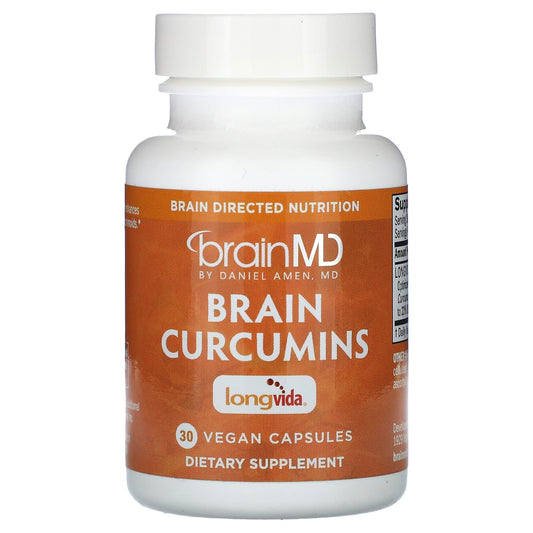 Boost Cognitive Function with BrainMD's Brain Curcumins - 30 Vegan Capsules - Image 1
