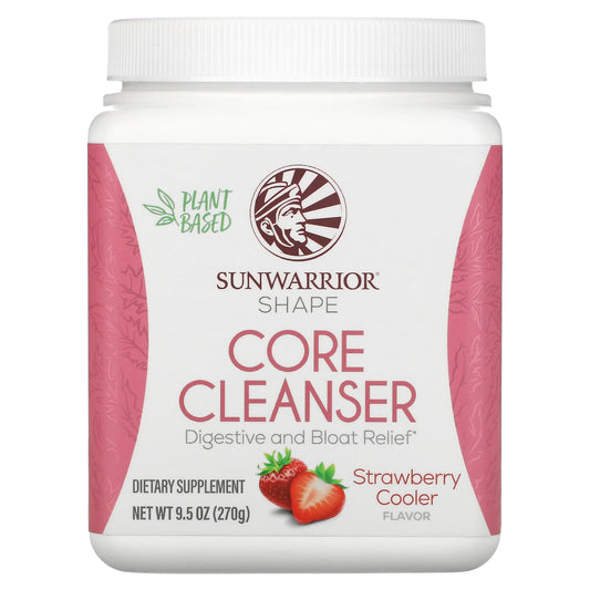 Sunwarrior, Shape, Core Cleanser, Strawberry Cooler, 9.5 oz (270 g) - Image 1