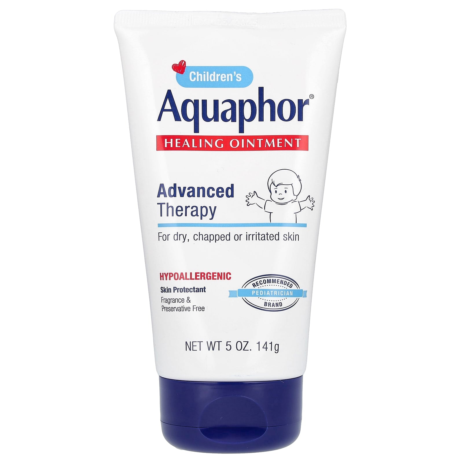 Aquaphor Fragrance-Free Healing Ointment, Advanced Therapy for Dry Skin, 5 oz - Image 1