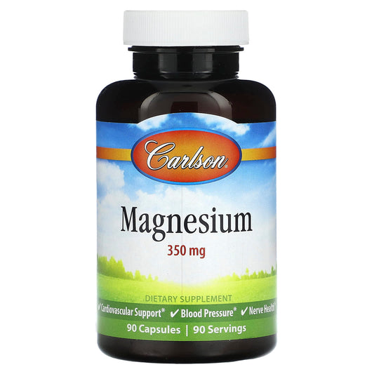 Magnessence by Carlson - 350mg Magnesium Supplement for Heart Health - Image 1