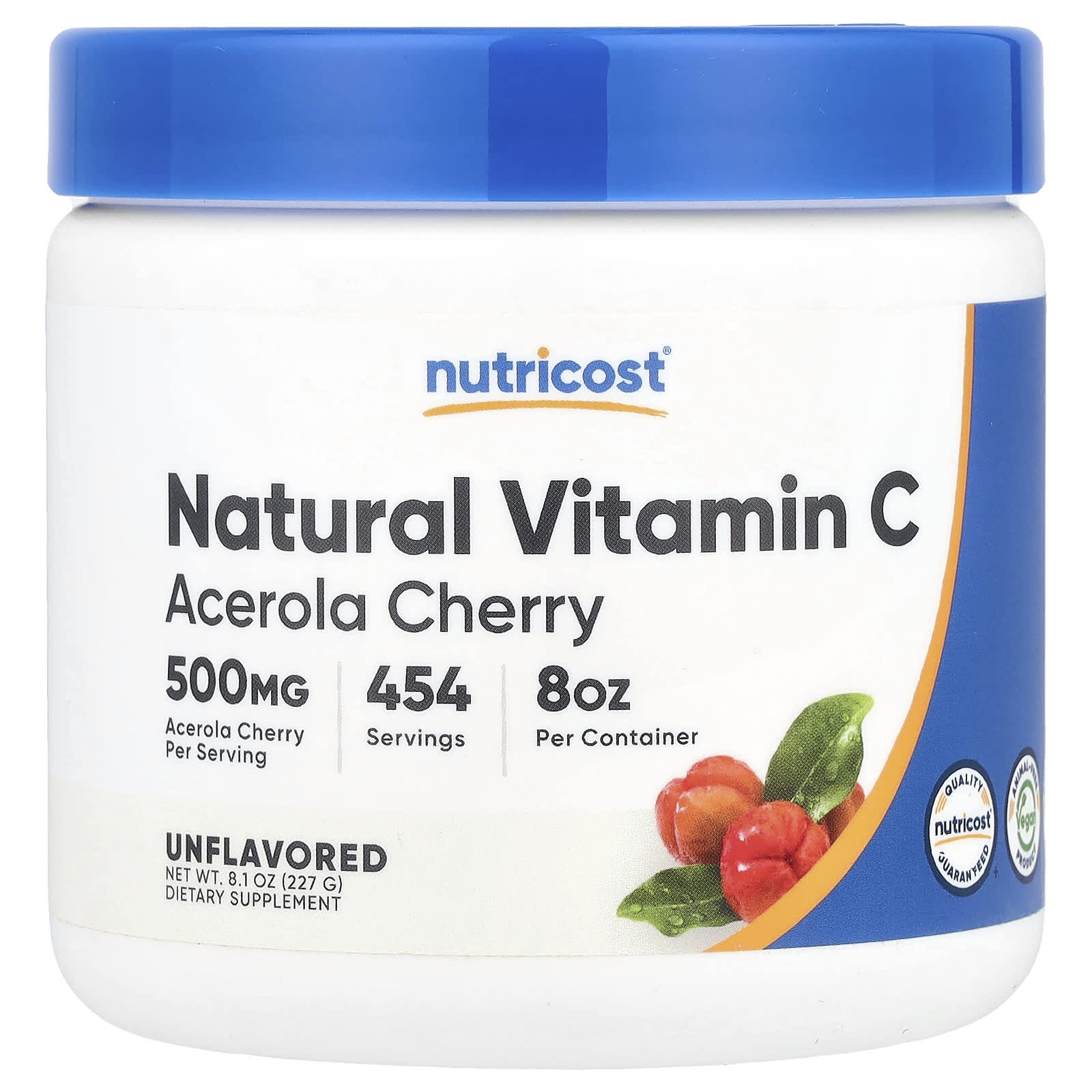 Nutricost, Natural Vitamin C, Unflavored, 8.1 oz (227 g) - Image 1