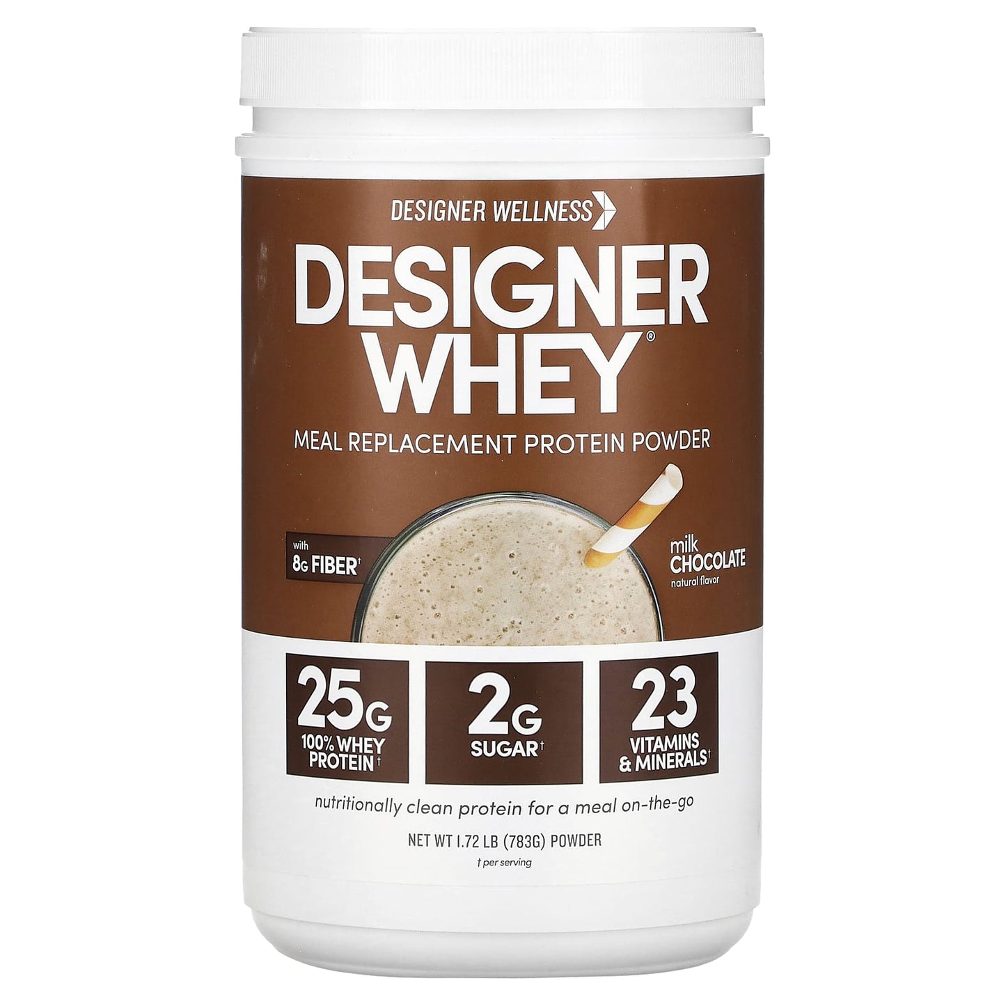 Designer Whey Meal Replacement Protein Powder - Milk Chocolate, 1.72 lb - Image 1