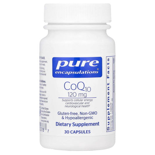 Pure Encapsulations, CoQ10, 120 mg, 30 Capsules - Image 1