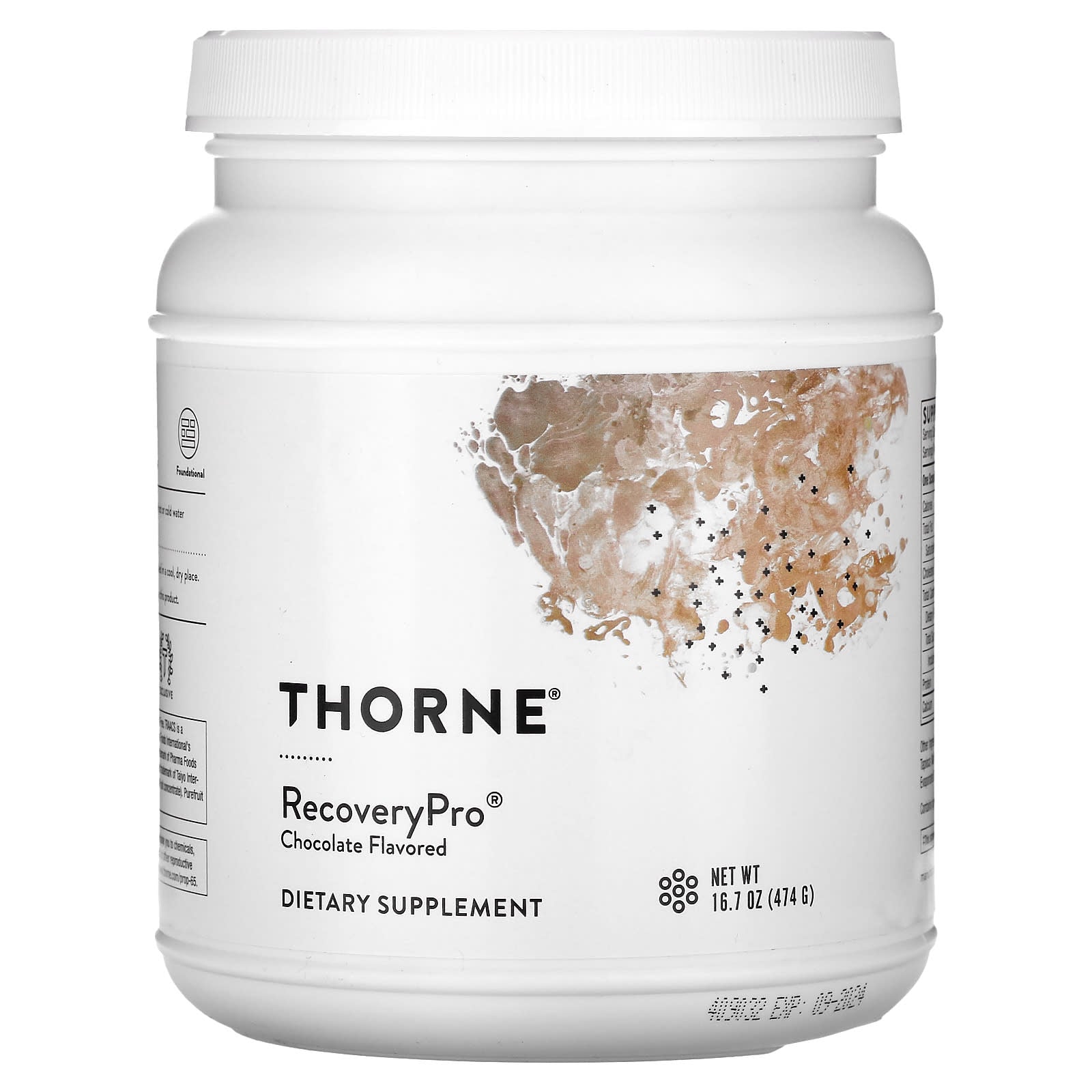 Thorne, RecoveryPro, Chocolate, 16.7 oz (474 g) - Image 1