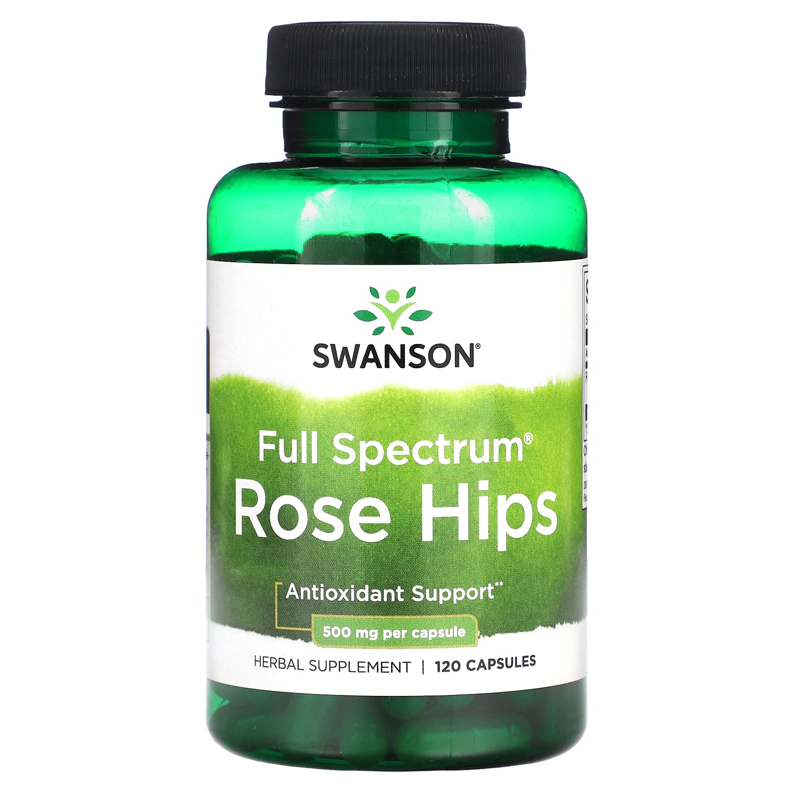 Swanson, Full Spectrum® Rose Hips, 500 mg, 120 Capsules - Image 1