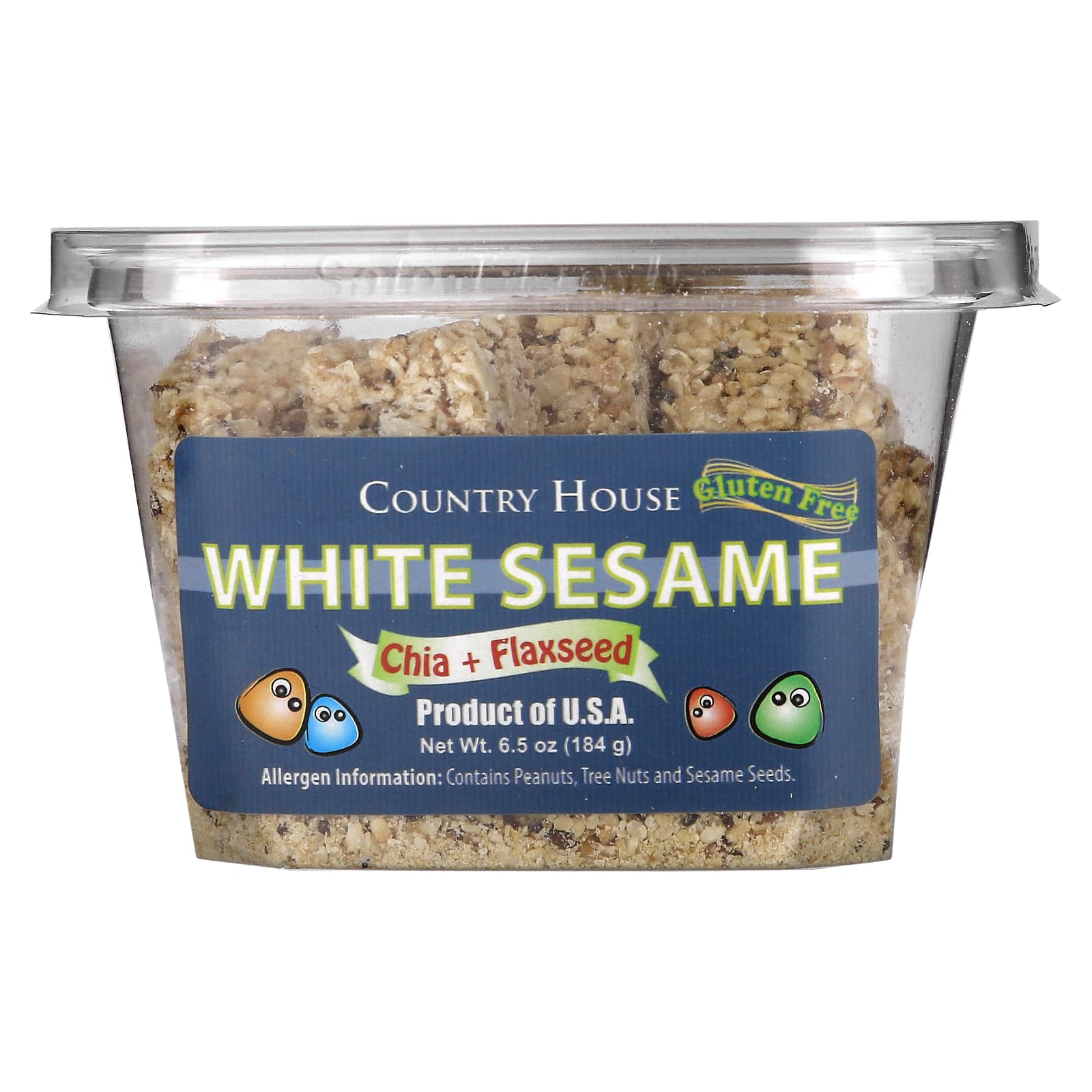 Healthy White Sesame, Chia &amp; Flaxseed Snack by Country House, 6.5 oz - Image 1