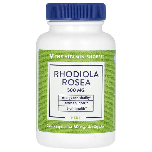 The Vitamin Shoppe, Rhodiola Rosea, 500 mg, 60 Vegetable Capsules - Image 1