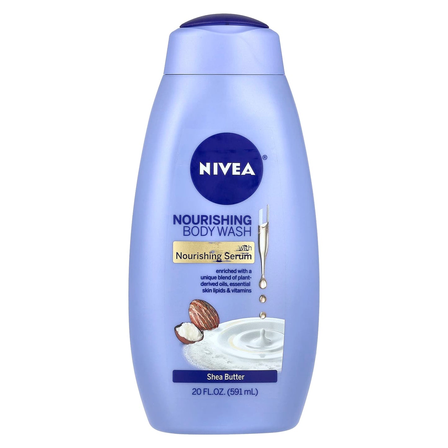 Nivea, Nourishing Body Wash, Shea Butter, 20 fl oz (591 ml) - Image 1