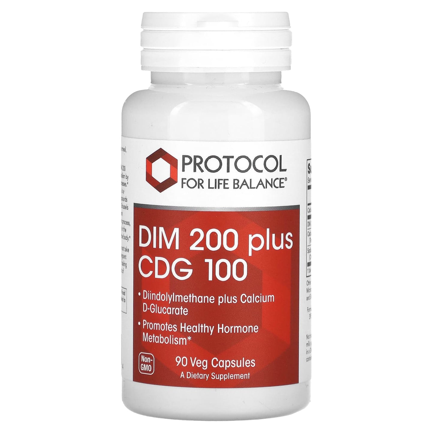 Protocol for Life Balance, DIM 200 Plus CDG 100, 90 Veg Capsules - Image 1