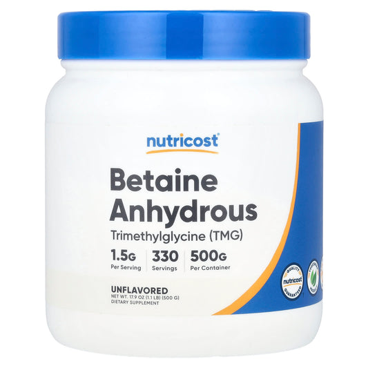 Nutricost, Betaine Anhydrous, Unflavored, 17.9 oz (500 g) - Image 1