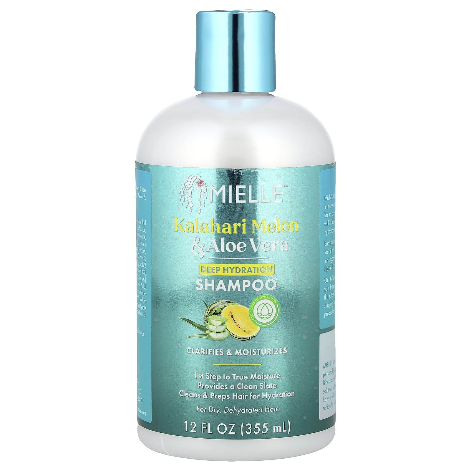 Mielle, Deep Hydration Shampoo, For Dry, Dehydrated Hair, Kalahari Melon & Aloe Vera, 12 fl oz (355 ml) - Image 1