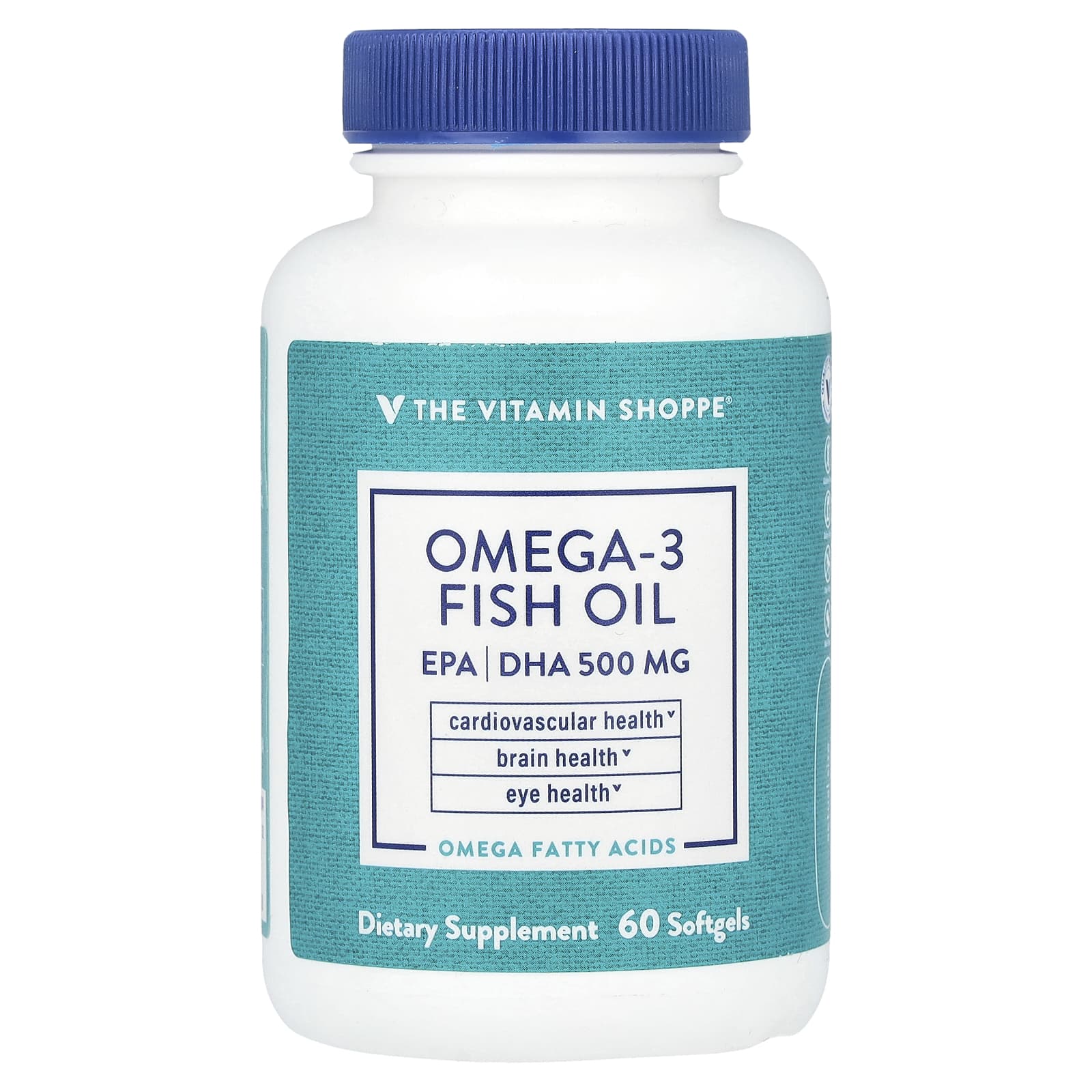 The Vitamin Shoppe, Omega-3 Fish Oil, 1,000 mg, 60 Softgels - Image 1