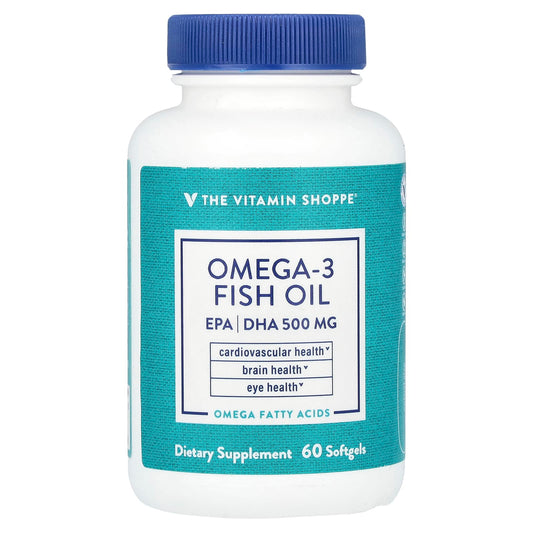 The Vitamin Shoppe, Omega-3 Fish Oil, 1,000 mg, 60 Softgels - Image 1