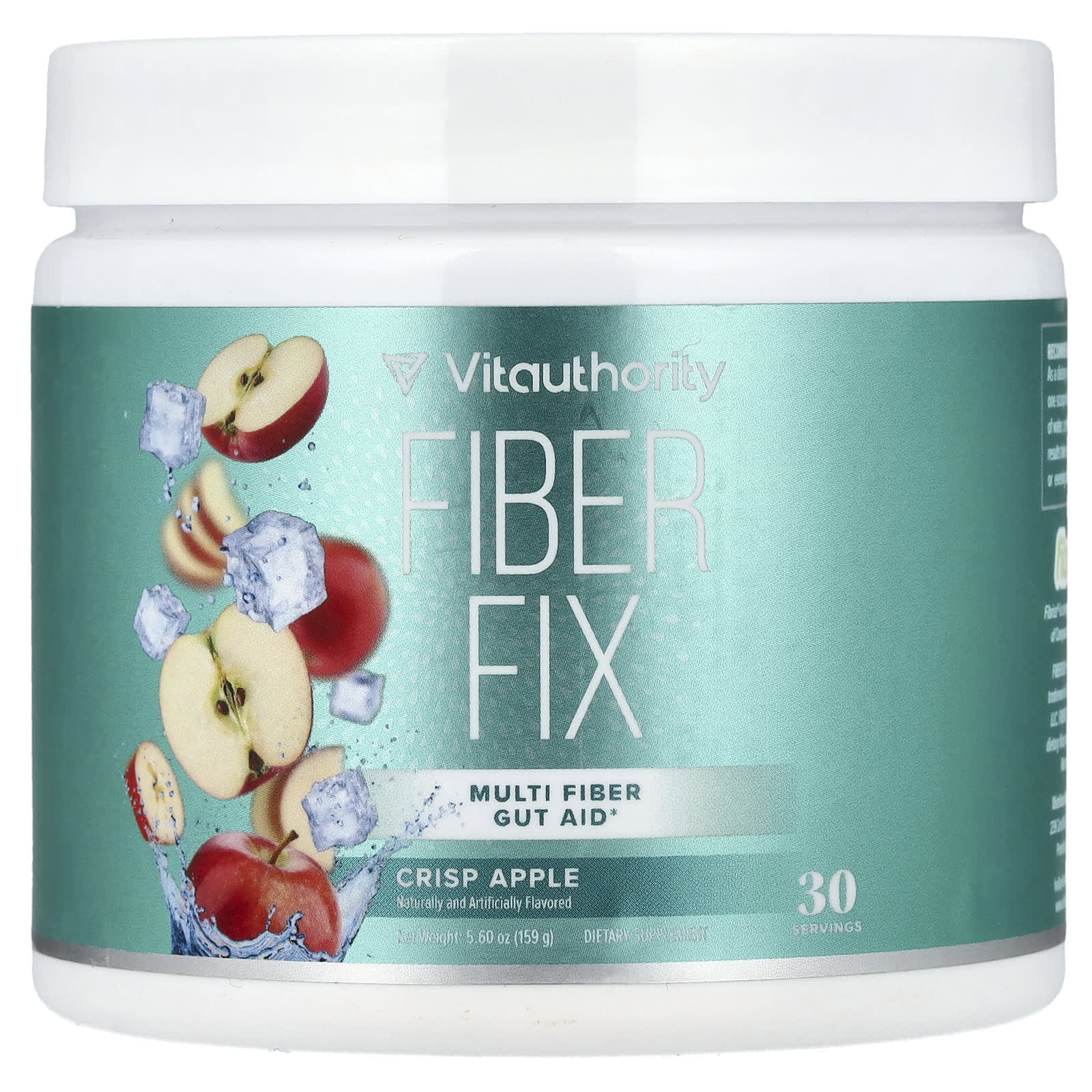 Vitauthority, Fiber Fix, Multi Fiber Gut Aid, Crisp Apple, 5.6 oz (159 g) - Image 1