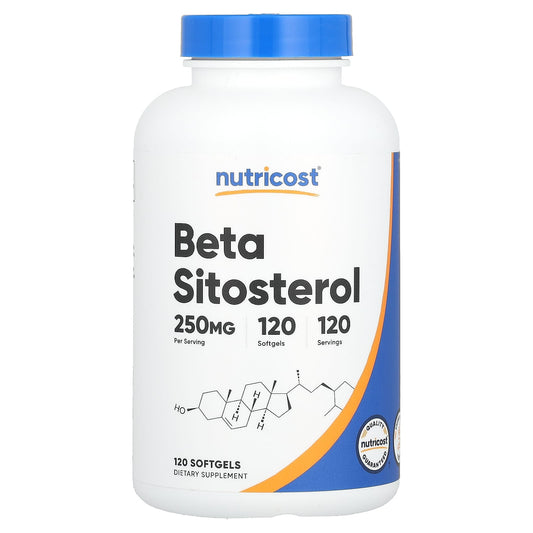 Nutricost, Beta Sitosterol, 250 mg, 120 Softgels - Image 1